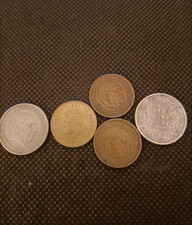 lotto 5 monete spagnole antiche