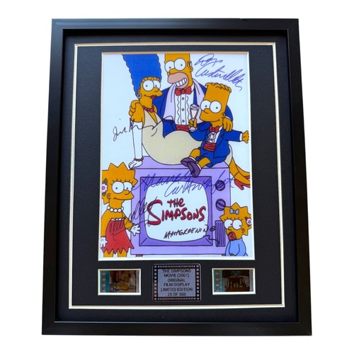 The simpsons film cells signed - simpsons,