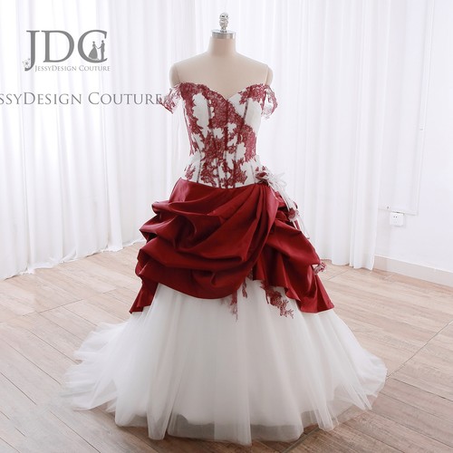 Gerafftes brautkleid - gerafftes,