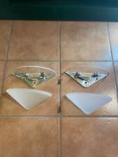 LAMPADA APPLIQUE DA MURO IN VETRO SATINATO ALOGENA VINTAGE 23X8