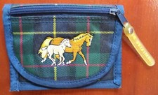 borsellino DIE SPIEGELBURG ricamato con cavalli e tessuto scozzese