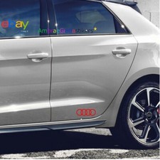 ADESIVI AUDI X PORTIERA MINIGONNA 2 PEZZI ROSSI Q2 Q3 A1 A2 A3 A4 A52