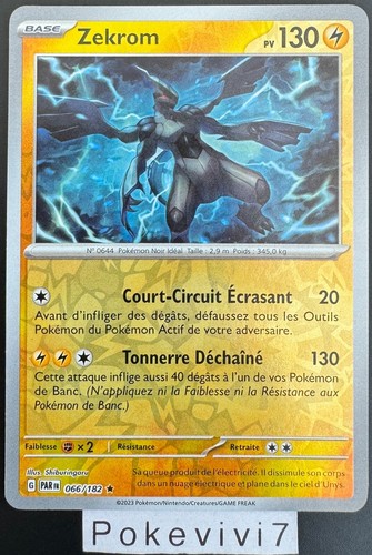 Carte pokemon zekrom 066 - pokemon, 066/182
