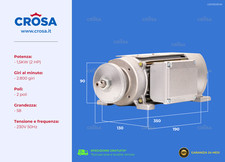 Motore elettrico monofase per