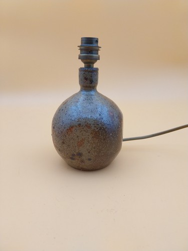 Lampe grès signée baudat - lampe, en