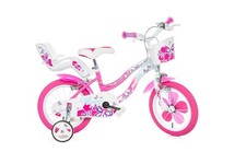 BICI BICICLETTA FLAPPY  CON ROTELLE BAMBINA  4 5 6 7  ANNI - 14" - 95/115 cm