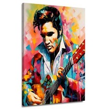 Quadro moderno stampa su tela astratto Elvis canvas