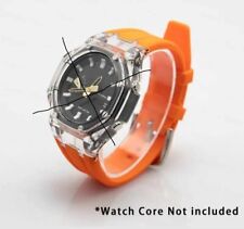 GA2100 GA2110 CINTURINO ARANCIONE X MOD CUSTOM CASIO ROYAL OAK ARANCIO SILICONE