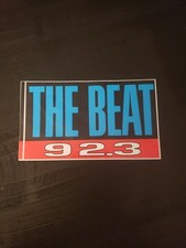 Adesivo 92.3 The Beat Taglia Piccola Adesivo Paraurti Vintage Retrò MEMORABILIA