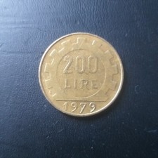 Moneta 200 Lire 1979 Con Firma