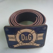 FIBBIA DOLCE GABBANA SAILING VINTAGE CINTURA ORIGINALE 1994 BUCKLE RARA