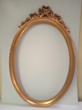 Cornice Ovale in legno - In foglia Oro quadri, foto, stampe,poster Made In Italy