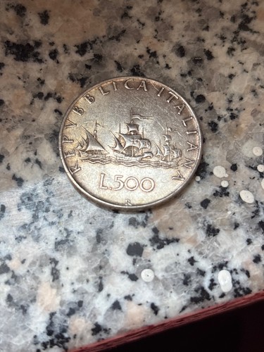 Moneta 500 lire argento - 500,