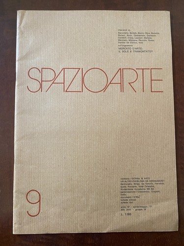 Spazioarte 1977 - spazioarte,