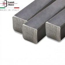 barra quadra piena in ferro, quadrello, barra quadrata, varie dimensioni 