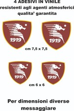 adesivi Salernitana  calcio serie A stickers football 4 pz  per auto moto caschi