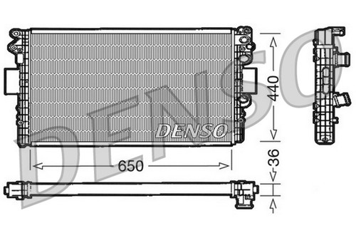Radiatore acqua motore - , denso