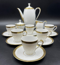 Servizio da caffè moka Bavaria 6 pers oro ornamentale stile Greco