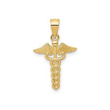 Ciondolo Caduceo Oro Giallo