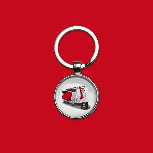 Porte clefs scooter - porte-clefs, lambretta