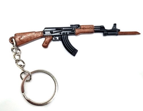 Keychain metal gun - ak-47,