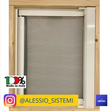 Zanzariera Laterale a Rullo Orizzontale SU MISURA con Bottoni Porta Finestra