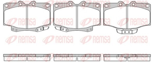 Kit pastiglie freno remsa - freno,