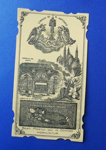 Santino holycard sant - holycard, sant'antonio