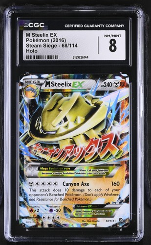 Cgc steelix 68 114 - cgc, ex