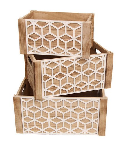 Set cassette shabby legno - shabby,