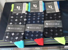 3 paia calzino uomo corto RELLABLE cotone caldo Tg unica 40/46 bicolore flou