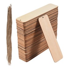 50 PCS Wood Blank Bookmarks