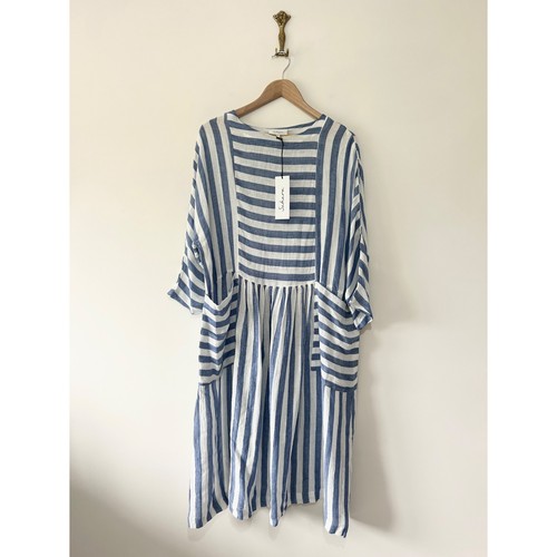 Abito midi sahara lino righe - midi,