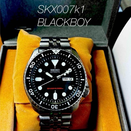 Seiko skx007k1 black boy - skx007k1, boy"