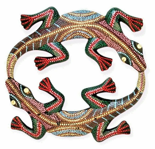 Geko cerchio 28 scultura - cerchio,
