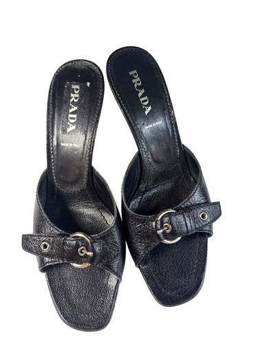 Sandali prada neri pelle - prada,