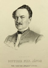 G. MARASTONI (*1834), Johann Nepomuk Opener, 1864, litografia romantica