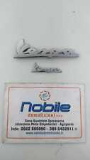 COPPIA TARGHETTA SCRITTA LOGO ANTERIORE E LATERALE PIAGGIO VESPA ET2 1997/2002
