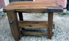 BANCO DA FALEGNAME nuovo, costruito con tecniche antiche. COME RESTAURATO. 