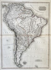 Mappa Del Continente Del Sud America Pinkerton 1815