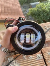 FARO A LED VESPA PK HP FL 50-125 FANALE ANTERIORE SIEM ANGEL EYES LUCE BIANCA