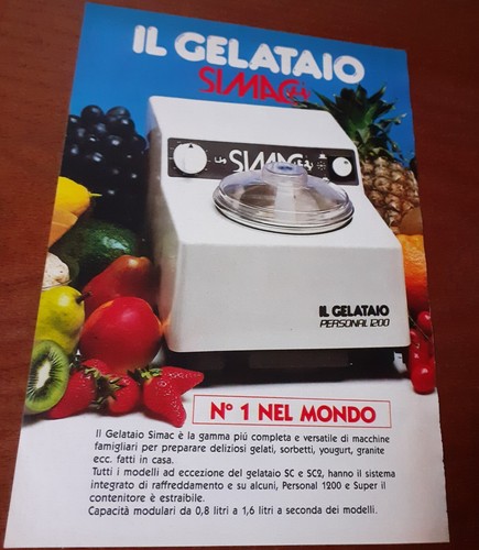 Pubblicità gelataio simac - pubblicità,