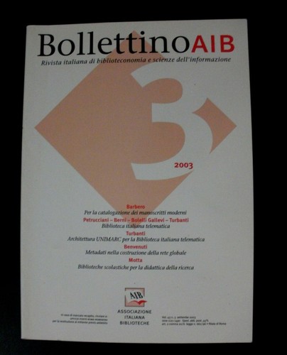 Bollettino aib 3 2003 - bollettino, 3-2003