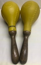 Coppia Di Maracas (Shaker) in Legno Vintage Supercussion