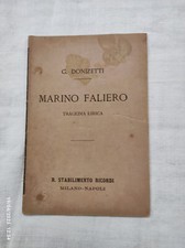 LIBRETTO MARINO FALIERO DONINZETTI RICORDI EDITORE