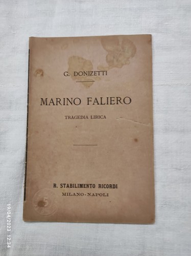 Libretto marino faliero - libretto,