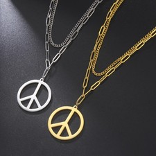 Collana acciaio doppio - collana,
