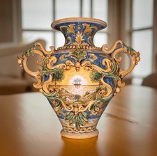 Greek embossed vase ceramic - greek,