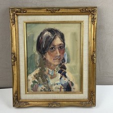 Quadro acquerello donna nativa