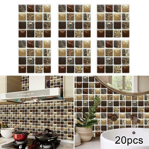 20x adesivo mosaico - 3d,